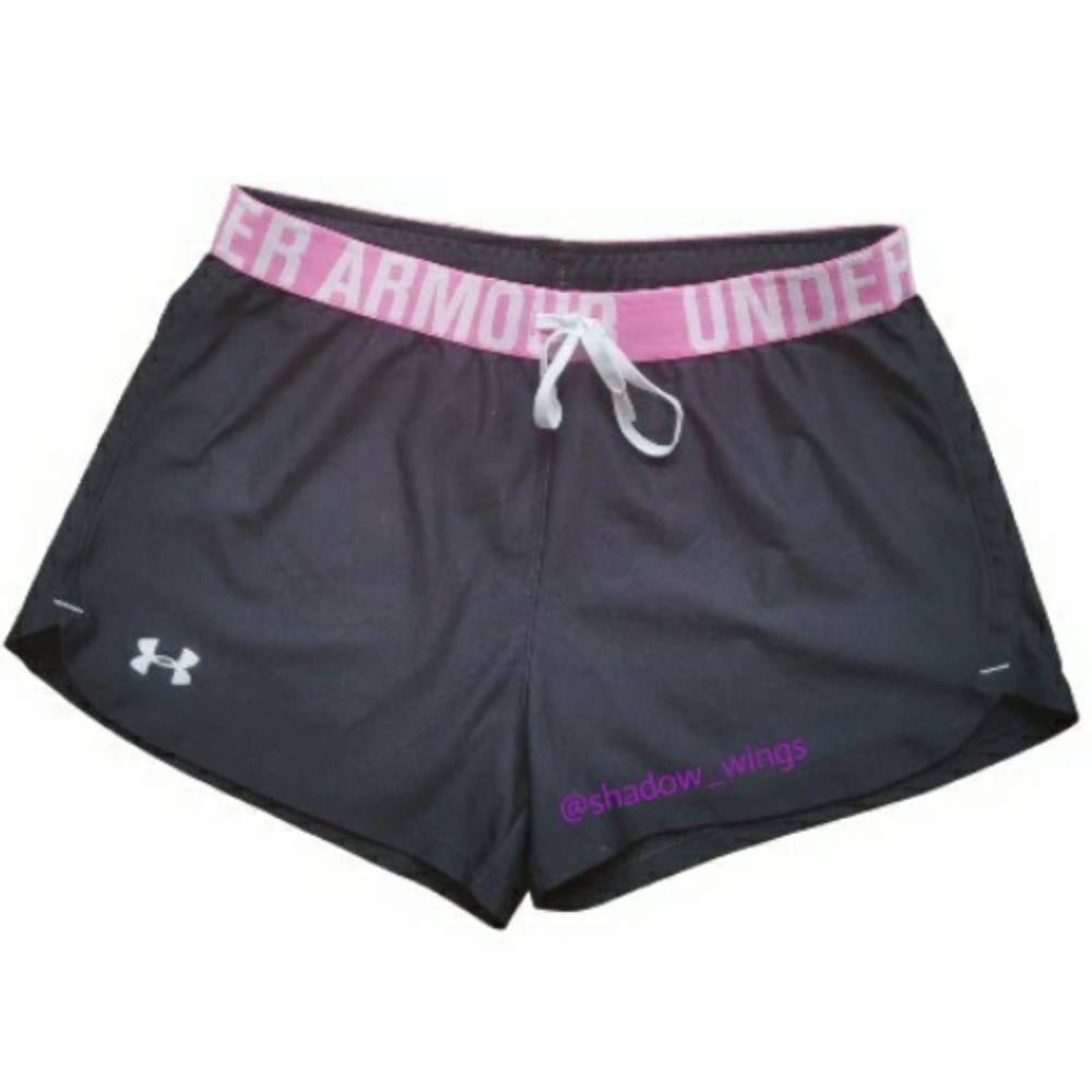 Under Armour Women's Heat Gear 3" Running Shorts / Sz Small Black Athletic Short